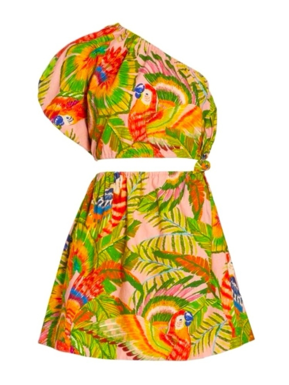 Farm Rio Linen Macaw Dress - Picture 2 of 3